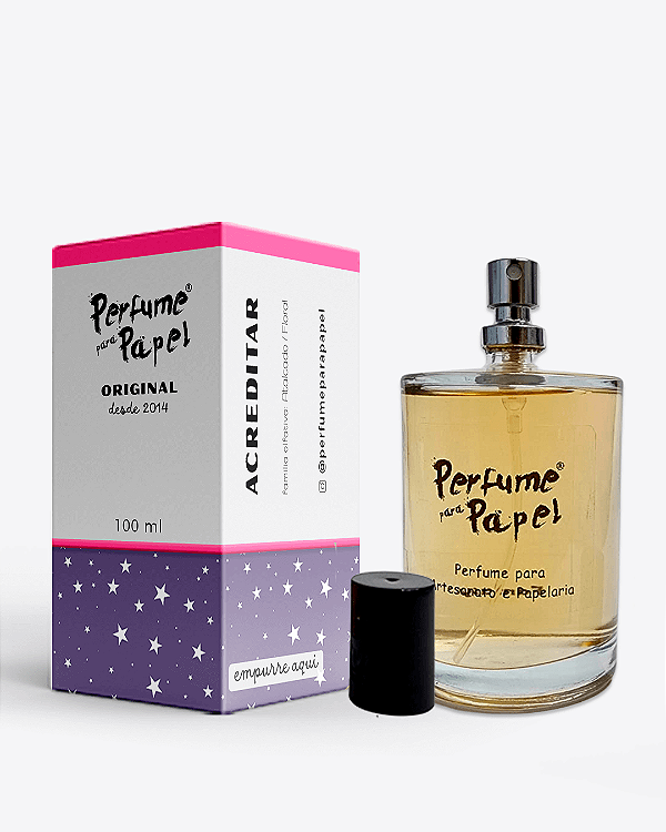 ACREDITAR 100 Ml - MEGA Perfume Para Artesanato e Papelaria - Perfume para Papel