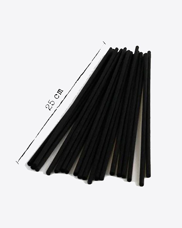 KIT VARETA para DIFUSOR DE AMBIENTE de Fibra Preta 25cm com 10 unidades - Perfume para Papel