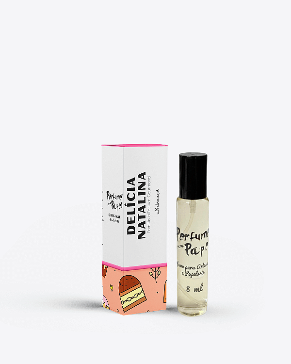 DELÍCIA NATALINA 8 ml - MINI Perfume para Artesanato e Papelaria - Perfume para Papel