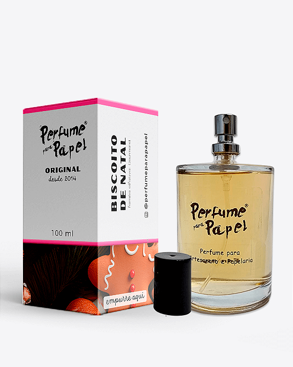 BISCOITO DE NATAL 100 Ml - MEGA Perfume Para Artesanato e Papelaria - Perfume para Papel