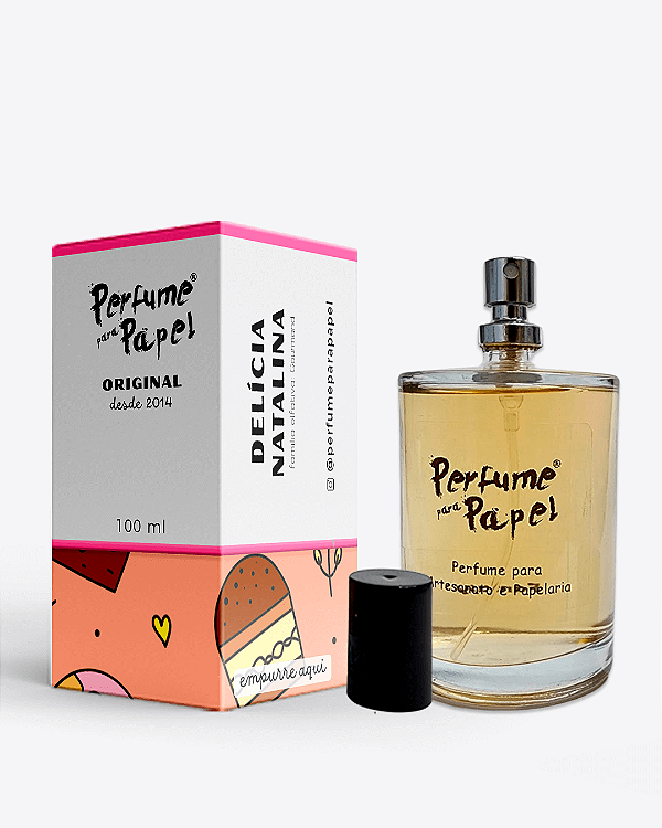 DELÍCIA NATALINA 100 ml - MEGA Perfume para Artesanato e Papelaria - Perfume para Papel