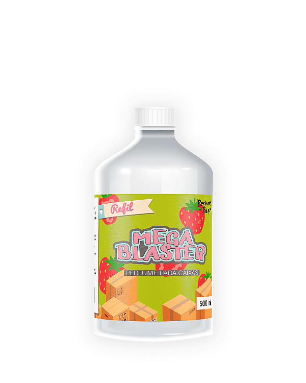 MORANGUINHO 500 ml - REFIL MEGA BLASTER Perfume para Caixa e Embalagens - Perfume para Papel