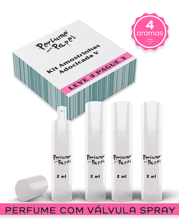 KIT ESPECIAL 1 - Perfume para Artesanato e Papelaria (Leve 4 Pague 3) aromas: Ed. 7 Anos, Ed. 8 Anos, Ed. 9 Anos, Ed. 10 Anos