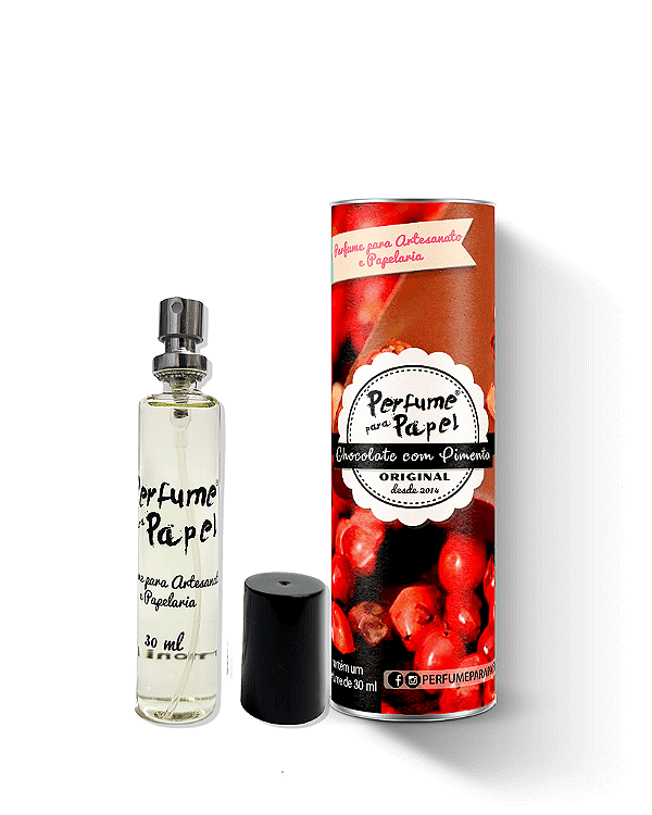 CHOCOLATE COM PIMENTA 30 ml - Perfume para Artesanato e Papelaria - Perfume para Papel