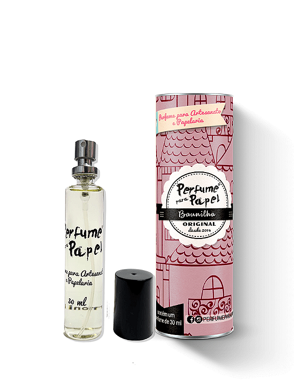 BAUNILHA 30 ml - Perfume para Artesanato e Papelaria - Perfume para Papel