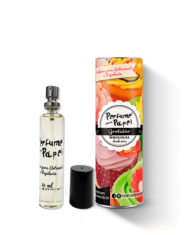 GRATIDÃO 30 ml - Perfume para Artesanato e Papelaria - Perfume para Papel