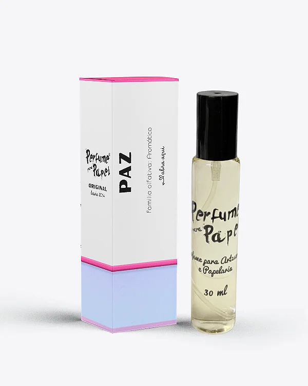 PAZ 30 ml - Perfume para Artesanato e Papelaria - Perfume para Papel