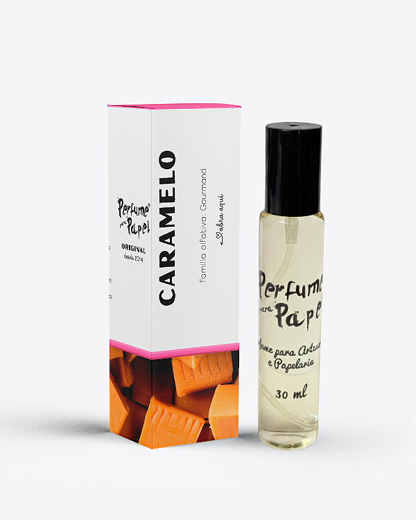 CARAMELO 30 ml - Perfume para Artesanato e Papelaria - Perfume para Papel