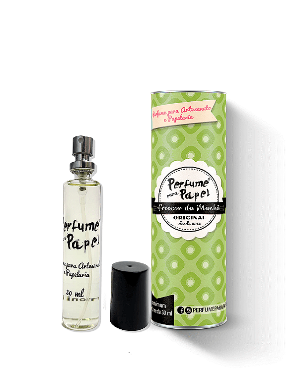 FRESCOR DA MANHÃ 30 ml - Perfume para Artesanato e Papelaria - Perfume para Papel