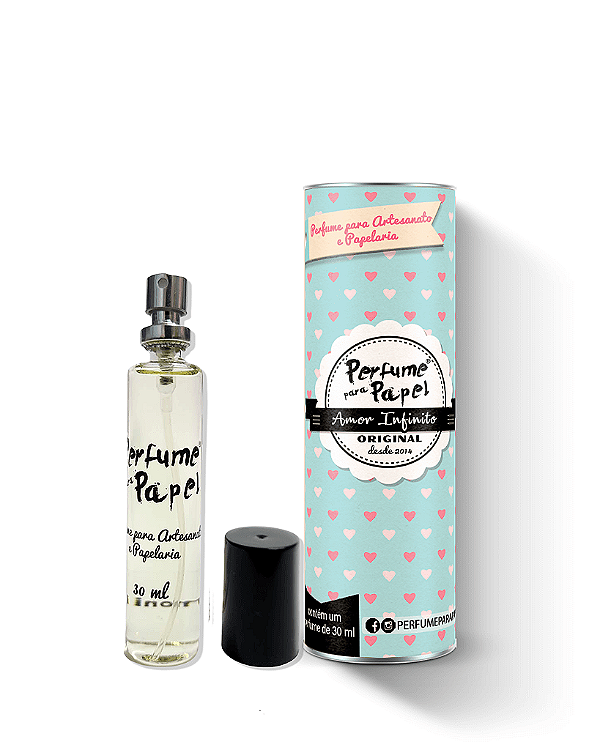 AMOR INFINITO 30 ml - Perfume para Artesanato e Papelaria - Perfume para Papel