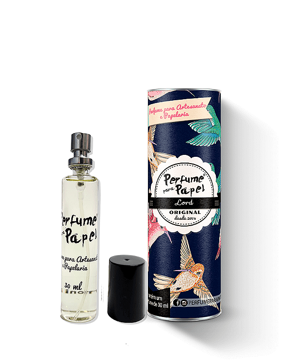 LORD 30 ml - Perfume para Artesanato e Papelaria - Perfume para Papel