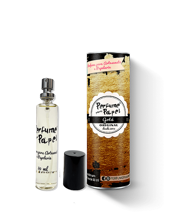 GOLD 30 ml - Perfume para Artesanato e Papelaria - Perfume para Papel