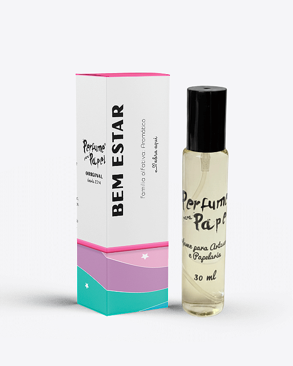 BEM ESTAR 30 ml - Perfume para Artesanato e Papelaria - Perfume para Papel