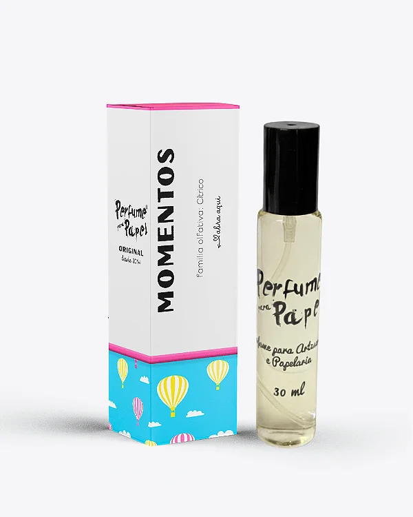 MOMENTOS 30 ml - Perfume para Artesanato e Papelaria - Perfume para Papel