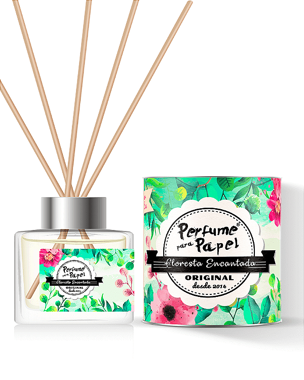 FLORESTA ENCANTADA - DIFUSOR DE VARETAS Aromatizador para Ambientes 250 ml - Perfume para Papel