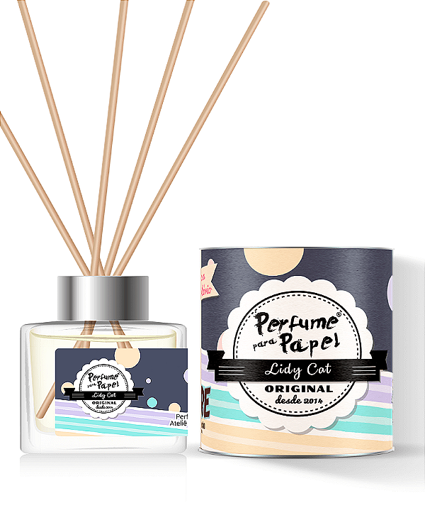 LIDY CAT - DIFUSOR DE VARETAS Aromatizador para Ambientes 250 ml - Perfume para Papel