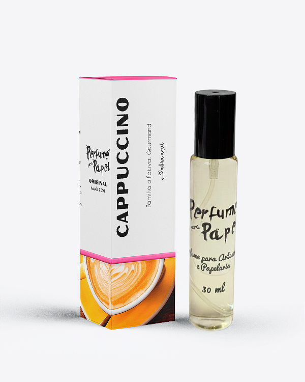 CAPPUCCINO 30 ml - Perfume para Artesanato e Papelaria - Perfume para Papel