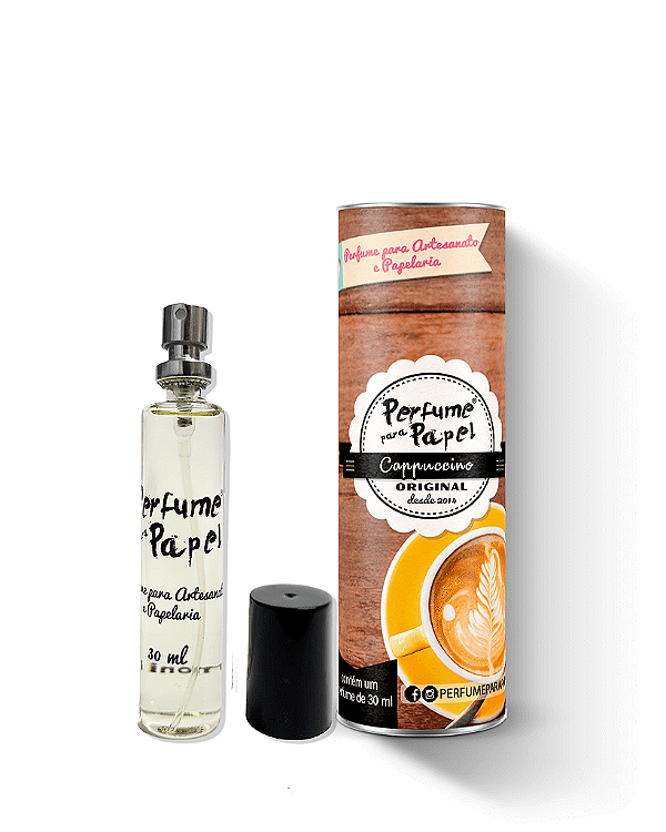 CAPPUCCINO 30 ml - Perfume para Artesanato e Papelaria - Perfume para Papel