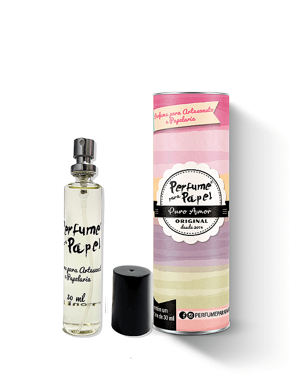 PURO AMOR 30 ml - Perfume para Artesanato e Papelaria - Perfume para Papel