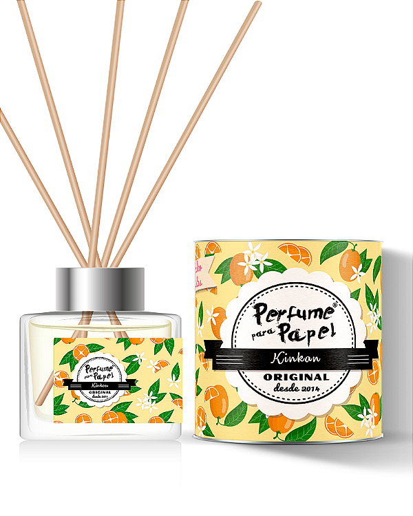 KINKAN - DIFUSOR DE VARETAS Aromatizador para Ambientes 250 ml - Perfume para Papel