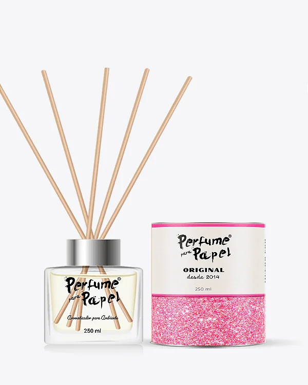 MUNDO COR DE ROSA - Difusor de Varetas para Ambiente  250 ml com 10 varetas