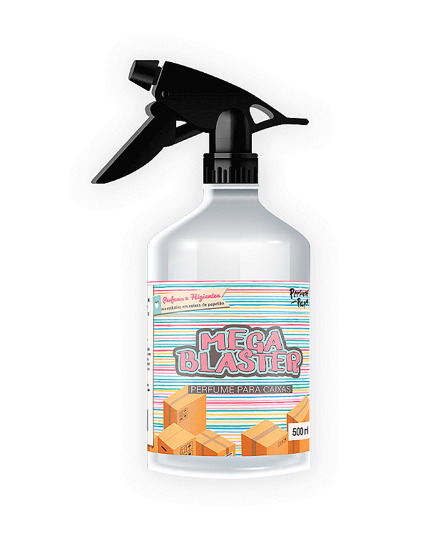 CARINHO 500 ml - SPRAY Mega Blaster - Perfume para Caixa e Embalagens | Perfume para Papel