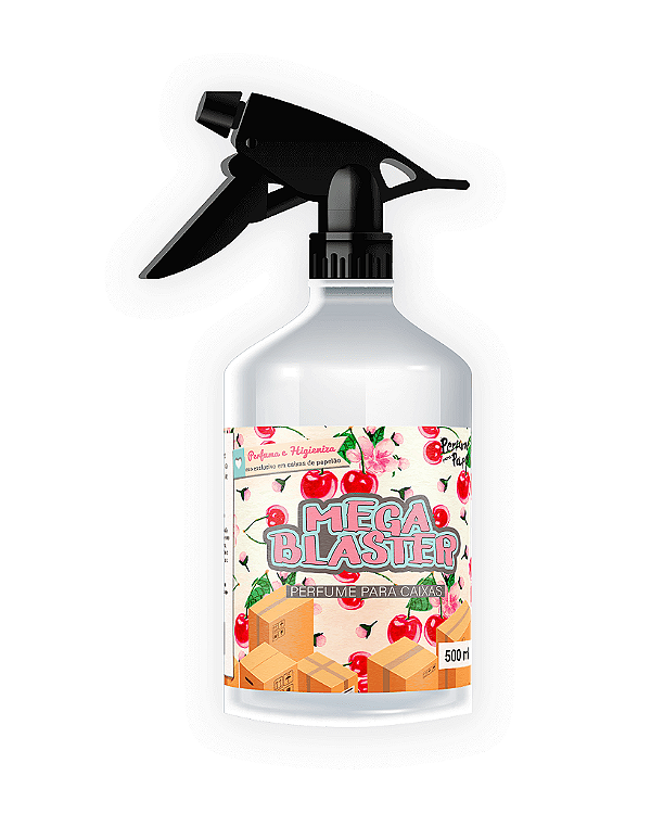 CEREJA 500 ml - SPRAY Mega Blaster - Perfume para Caixa e Embalagens | Perfume para Papel