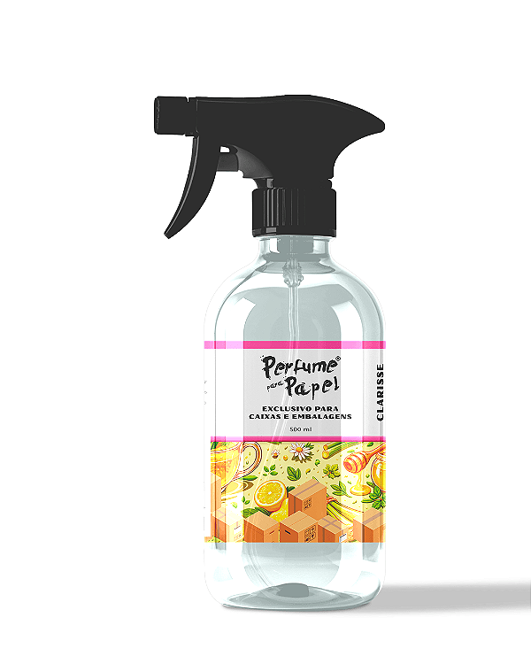 CLARISSE 500 ml - SPRAY Perfume para Caixa e Embalagens - Perfume para Papel