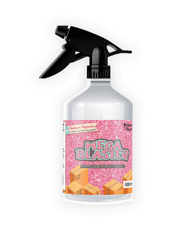 MUNDO COR DE ROSA 500 ml - SPRAY Mega Blaster - Perfume para Caixa e Embalagens | Perfume para Papel