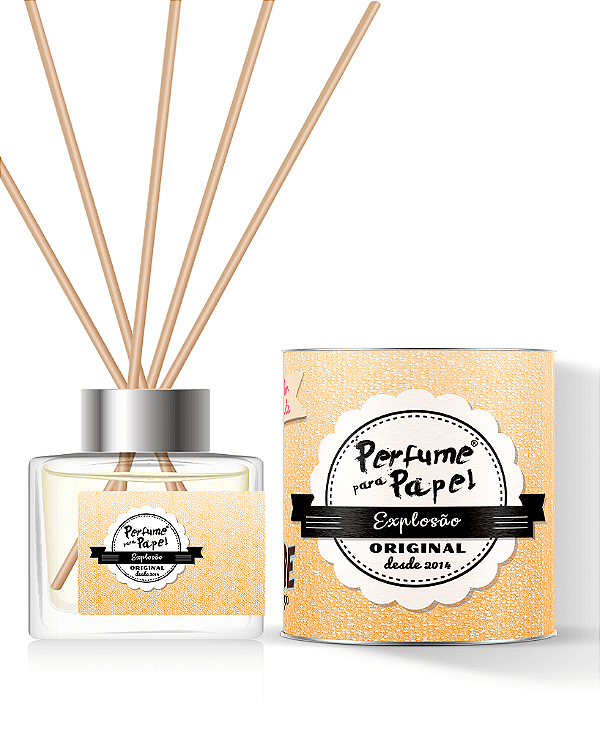 EXPLOSÃO - DIFUSOR DE VARETAS Aromatizador para Ambientes 250 ml - Perfume para Papel