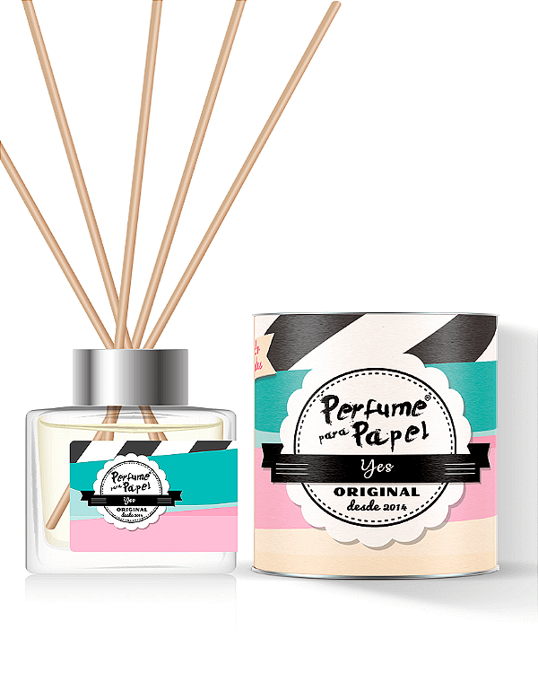 YES - DIFUSOR DE VARETAS Aromatizador para Ambientes 250 ml - Perfume para Papel