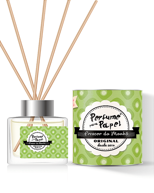 FRESCOR DA MANHÃ - DIFUSOR DE VARETAS Aromatizador para Ambientes 250 ml - Perfume para Papel