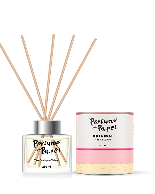 Edição 7 ANOS - DIFUSOR DE VARETAS Aromatizador para Ambientes 250 ml - Perfume para Papel