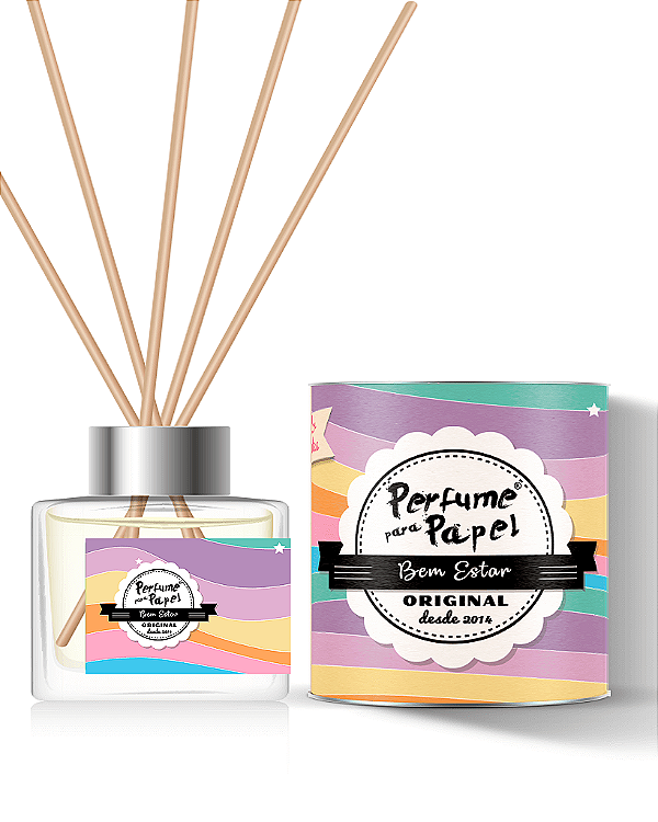 BEM ESTAR - DIFUSOR DE VARETAS Aromatizador para Ambientes 250 ml - Perfume para Papel