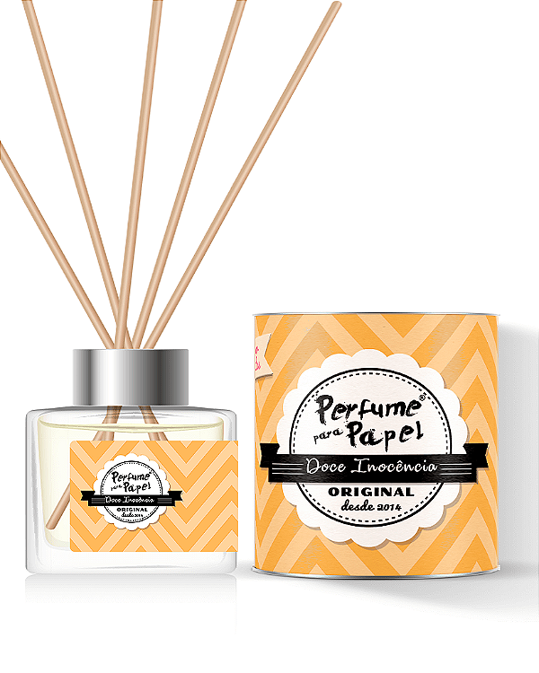 DOCE INOCÊNCIA - DIFUSOR DE VARETAS Aromatizador para Ambientes 250 ml - Perfume para Papel