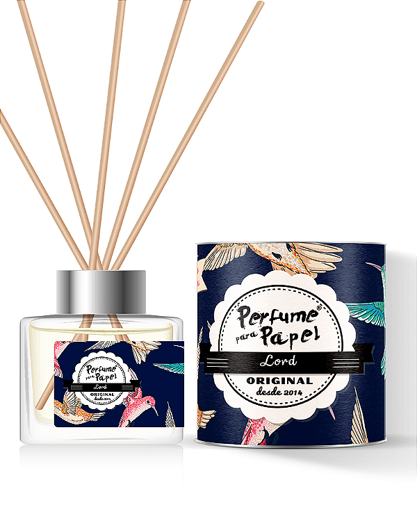 LORD - DIFUSOR DE VARETAS Aromatizador para Ambientes 250 ml - Perfume para Papel