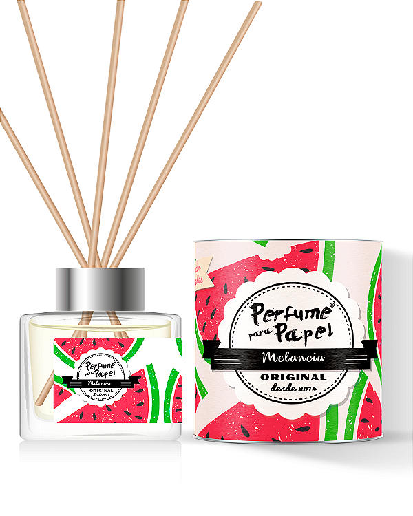 MELANCIA - DIFUSOR DE VARETAS Aromatizador para Ambientes 250 ml - Perfume para Papel