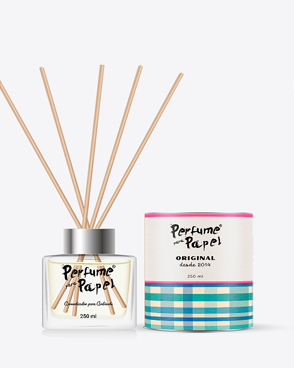 Edição 8 ANOS - DIFUSOR DE VARETAS Aromatizador para Ambientes 250 ml - Perfume para Papel