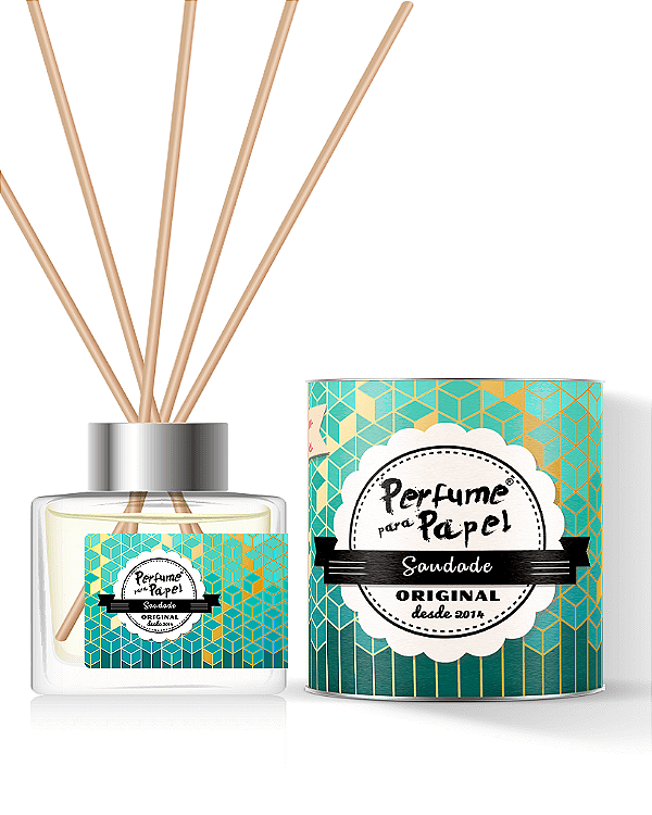 SAUDADE - DIFUSOR DE VARETAS Aromatizador para Ambientes 250 ml - Perfume para Papel