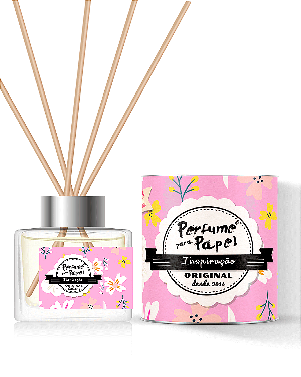 INSPIRAÇÃO - DIFUSOR DE VARETAS Aromatizador para Ambientes 250 ml - Perfume para Papel