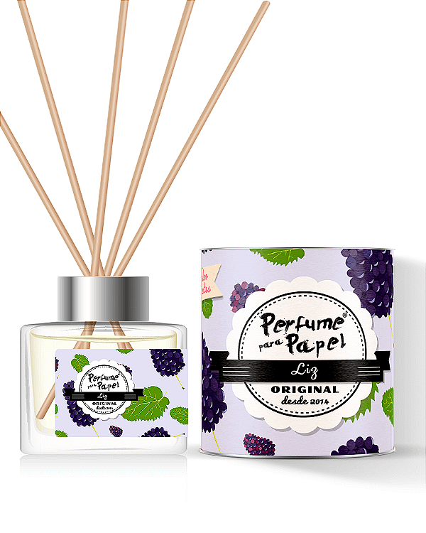 LIZ - DIFUSOR DE VARETAS Aromatizador para Ambientes 250 ml - Perfume para Papel