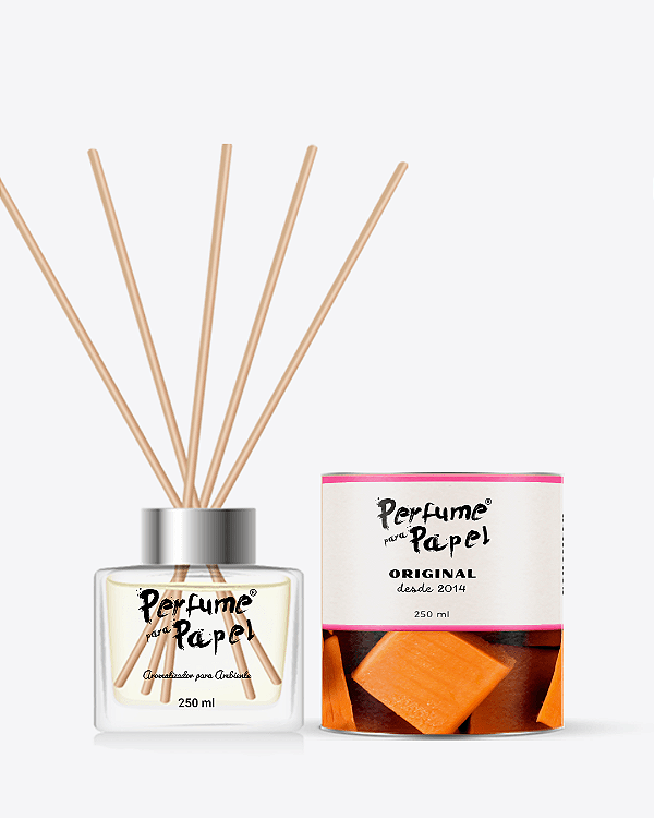 CARAMELO - Difusor de Varetas para Ambiente  250 ml com 10 varetas