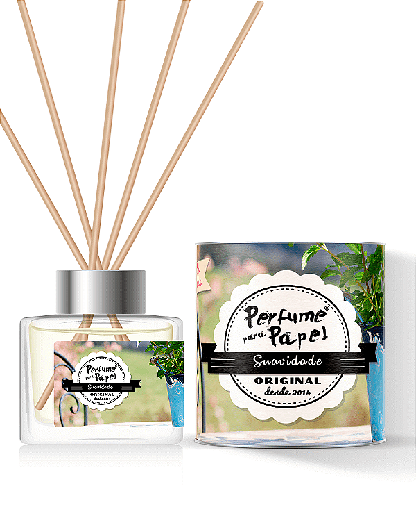 SUAVIDADE - DIFUSOR DE VARETAS Aromatizador para Ambientes 250 ml - Perfume para Papel