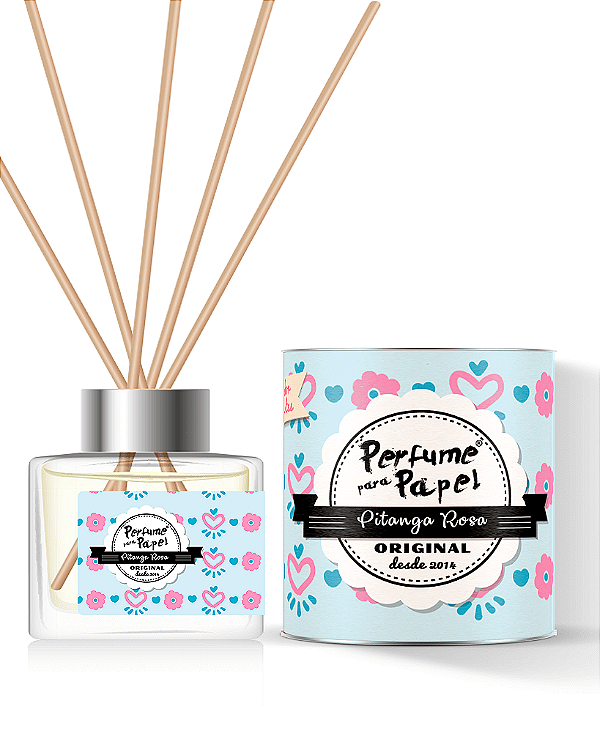 PITANGA ROSA - DIFUSOR DE VARETAS Aromatizador para Ambientes 250 ml - Perfume para Papel