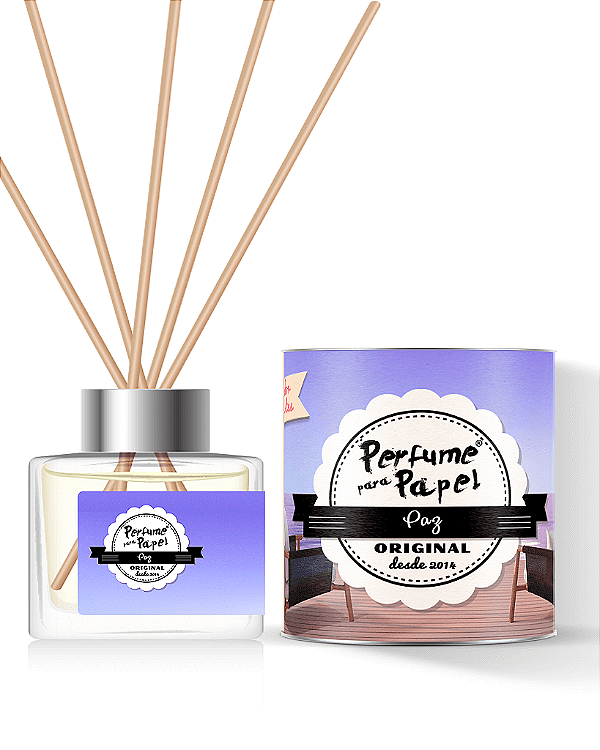 PAZ - DIFUSOR DE VARETAS Aromatizador para Ambientes 250 ml - Perfume para Papel