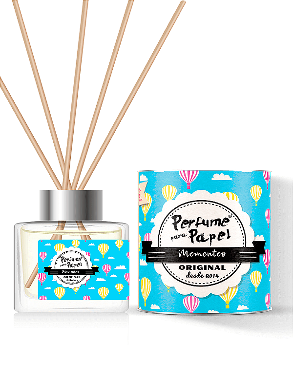 MOMENTOS - DIFUSOR DE VARETAS Aromatizador para Ambientes 250 ml - Perfume para Papel