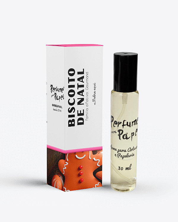 BISCOITO DE NATAL 30 ml - Perfume para Artesanato e Papelaria - Perfume para Papel