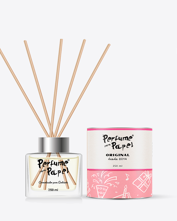 Edição 9 ANOS - DIFUSOR DE VARETAS Aromatizador para Ambientes 250 ml - Perfume para Papel