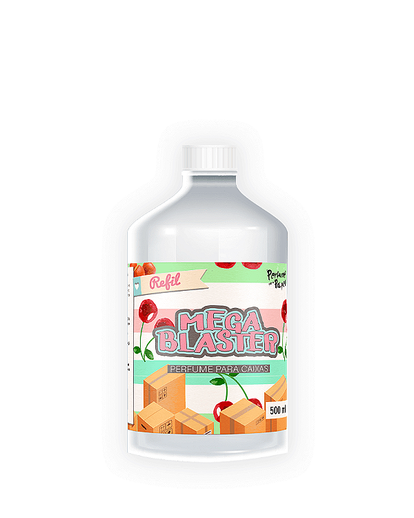 CEREJA E AVELÃ 500 ml - REFIL Mega Blaster - Perfume para Caixa e Embalagens | Perfume para Papel