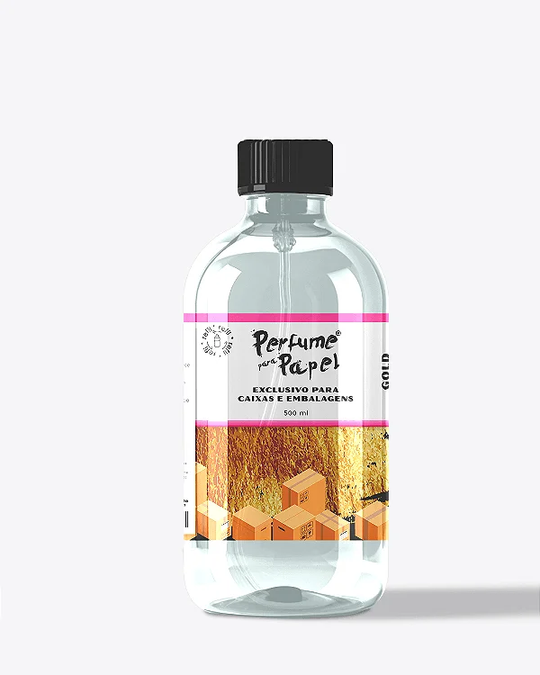 GOLD 500 ml - REFIL Perfume para Caixa e Embalagens - Perfume para Papel